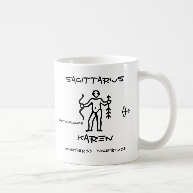 Caneca De Café Sagitário personalizado (Direita)