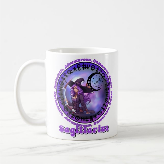 Caneca De Café Sagittarius Witch (Esquerda)
