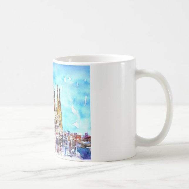Caneca De Café Sagrada Familia Barcelona (Direita)