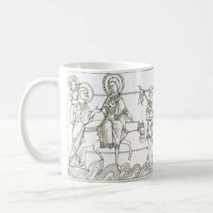 Caneca De Café Sagrada Família Fogem para o Egito 