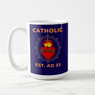 Caneca De Café Sagrado Coração AD 33 Mug Católico