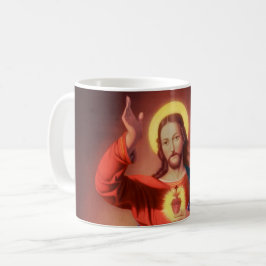 Caneca De Café Sagrado Coração de Jesus Cristo