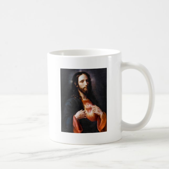 Caneca De Café Sagrado Coração do Cristo (Direita)