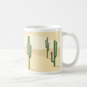 Caneca De Café Saguaro Cactus Desert Mugs