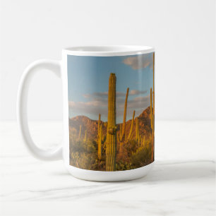 Caneca De Café Saguaro cactus no pôr do sol, Arizona