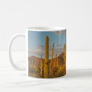 Caneca De Café Saguaro cactus no pôr do sol, Arizona