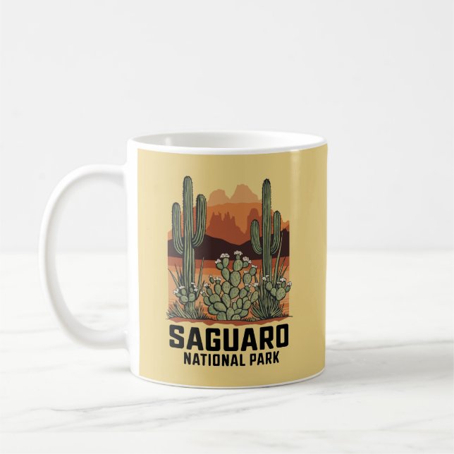 Caneca De Café Saguaro National Park Cactus (Esquerda)