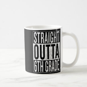 Caneca De Café Sai direto da 6ª série cool junior high -