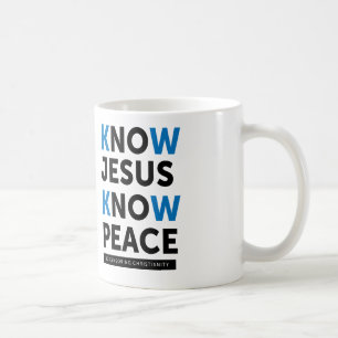Caneca De Café Saiba que Jesus sabe a paz, nenhuma censura