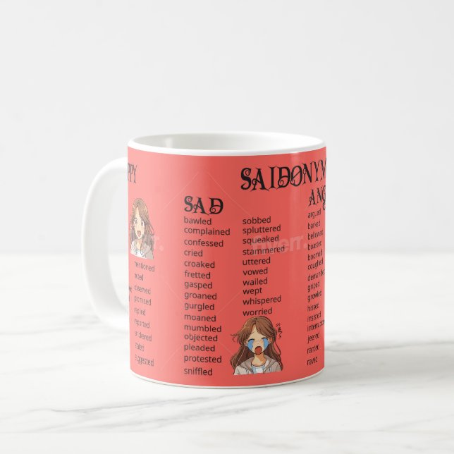 Caneca De Café Saidonyms (Frente Esquerda)