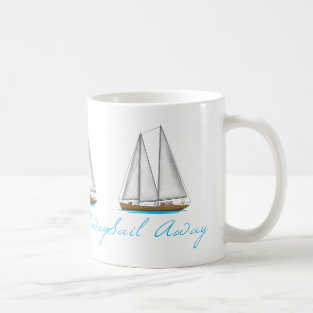 Caneca De Café Sail Away (Direita)