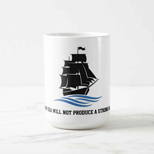 Caneca De Café Sail Forward – Stay Strong, Keep Moving Motivation (Centro)