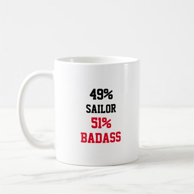 Caneca De Café Sailor Badass (Esquerda)