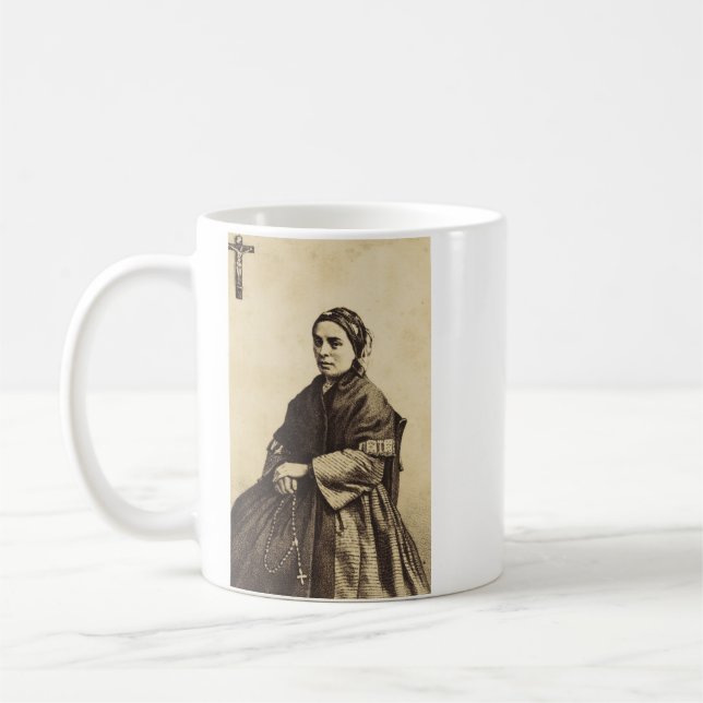 Caneca De Café Saint Bernadette Soubirous Fine Art (Esquerda)