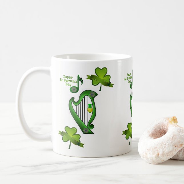 Caneca De Café Saint Patrick's Day Mug (Com Donut)