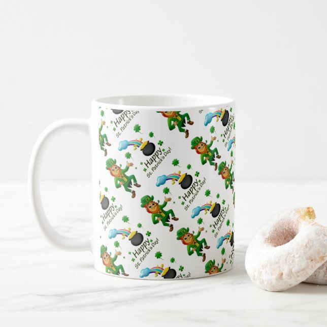 Caneca De Café Saint Patrick's Day Mug (Com Donut)