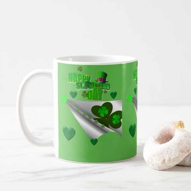 Caneca De Café Saint Patrick's Day Mug (Com Donut)
