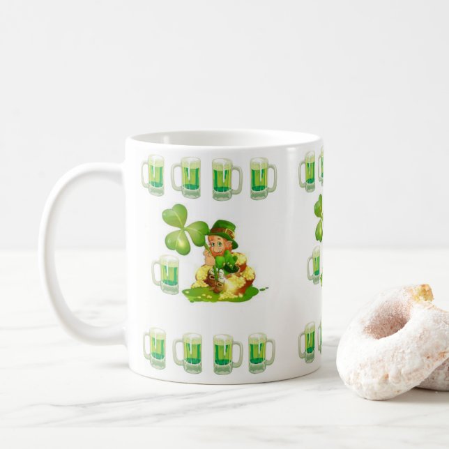 Caneca De Café Saint Patrick's Day Mug (Com Donut)