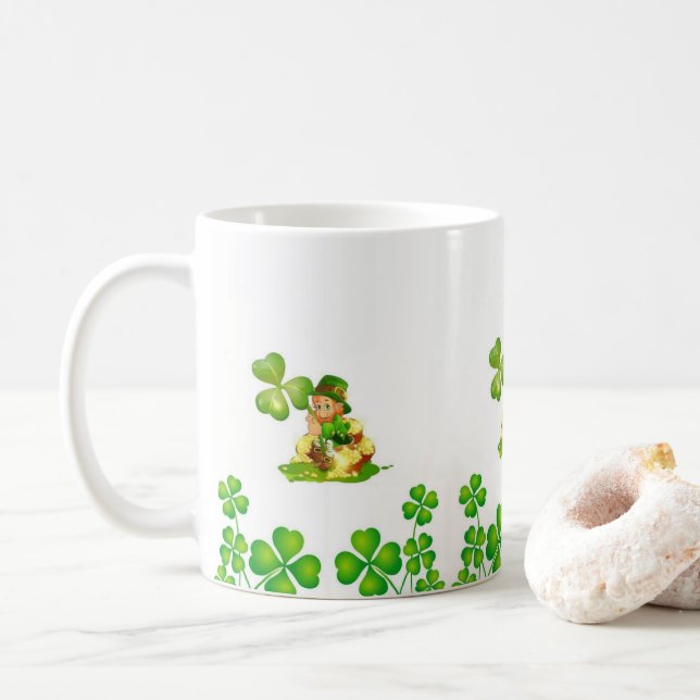 Caneca De Café Saint Patrick's Day Mug (Com Donut)