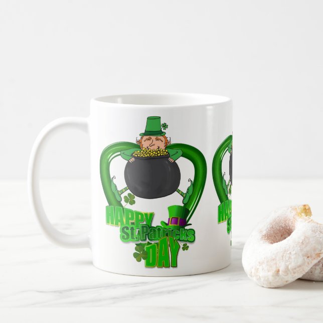 Caneca De Café Saint Patrick's Day Mug (Com Donut)