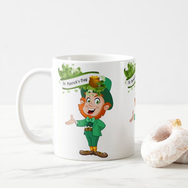Caneca De Café Saint Patrick's Day Mug (Com Donut)