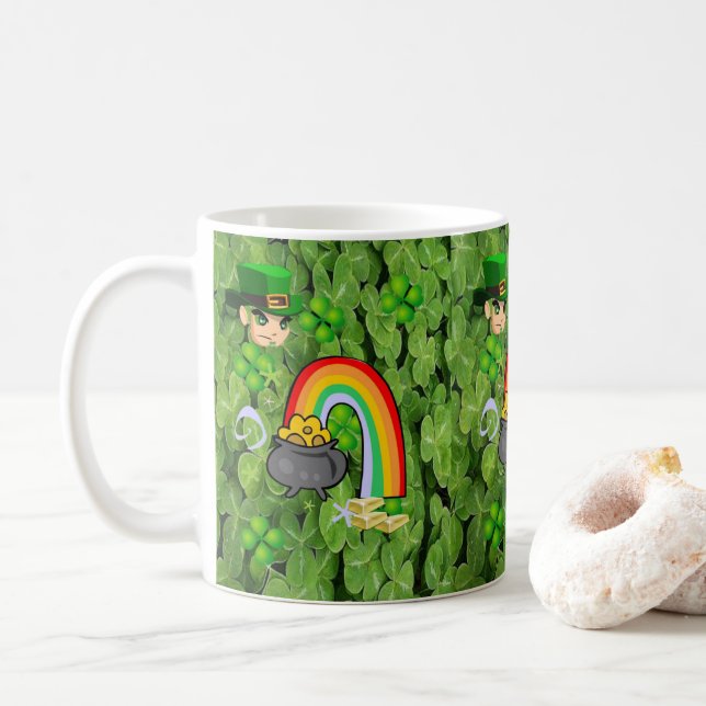 Caneca De Café Saint Patrick's Day Mug (Com Donut)