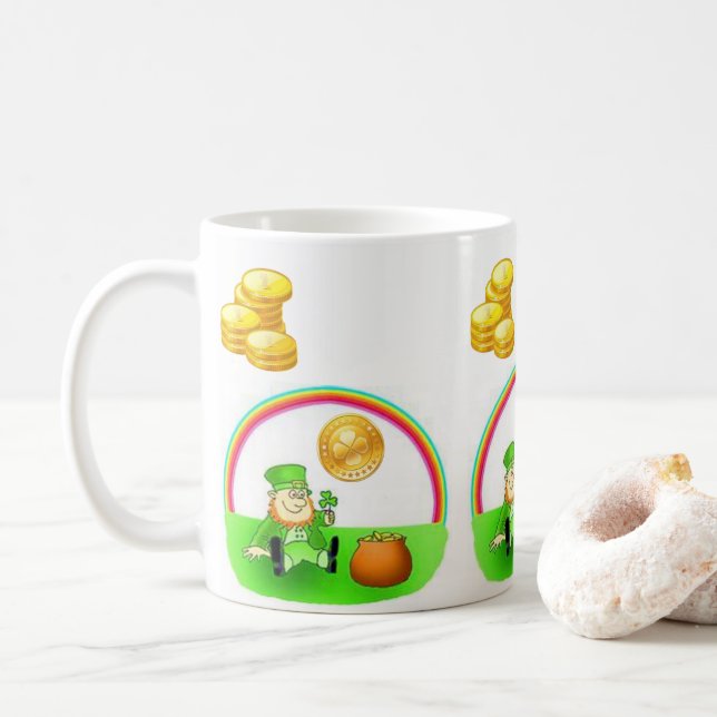 Caneca De Café Saint Patrick's Day Mug (Com Donut)