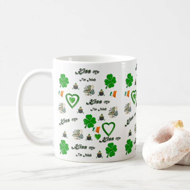 Caneca De Café Saint Patrick's Day Mug (Com Donut)