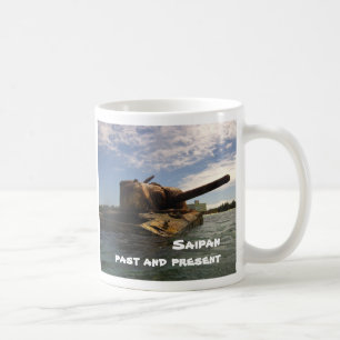 Caneca De Café Saipan passado & atual