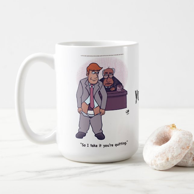 Caneca De Café Sair da Mug (Com Donut)