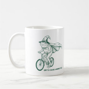 Caneca De Café Sair Para Causar Um Sapo De Kerfuffes Em Animais E