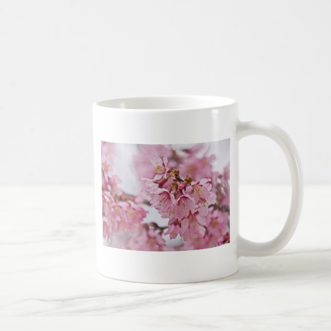 Caneca De Café Sakura Cherry Blossoms Rosa Pálido (Direita)