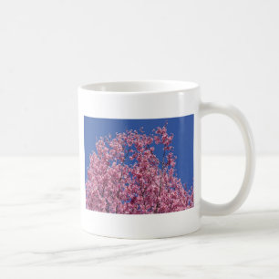 Caneca De Café Sakura Flores de Cerejeira no Azul