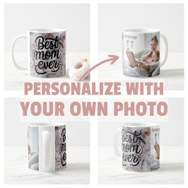 Caneca De Café Sakura Rosa Elegante Melhor Mãe do Mundo Dia das M