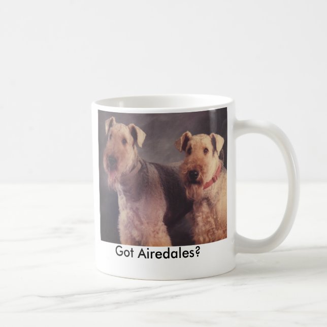 Caneca De Café Sal e Ritz, obtidos Airedales? (Direita)