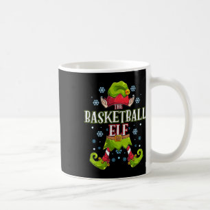 Caneca De Café Sala de Natal do Grupo Familiar Elf Match de Basqu