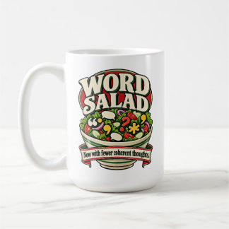 Caneca De Café Salada de Palavras – Agora Com Menos Pensamentos C