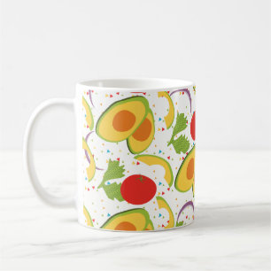 Caneca De Café Salada de Tomate Abacate Estilo Verde