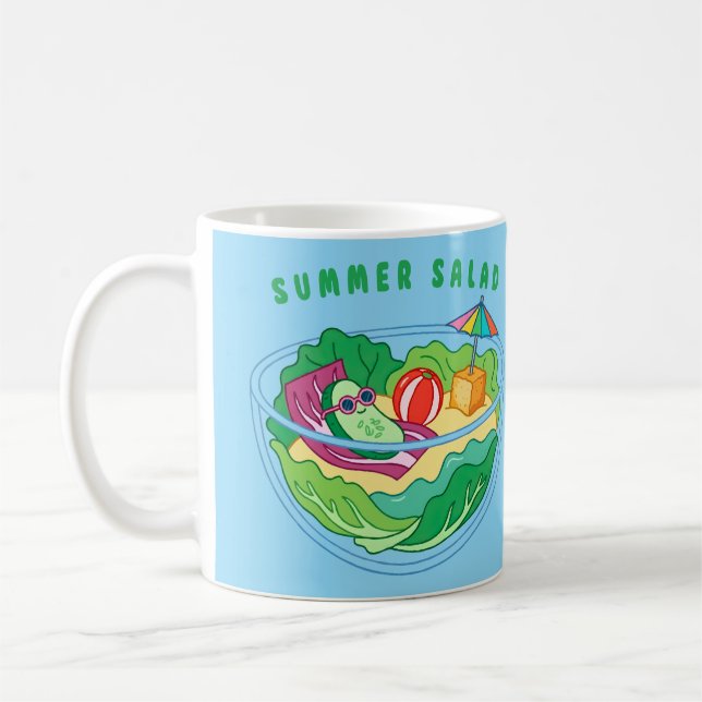 Caneca De Café Salada de Verão (Esquerda)