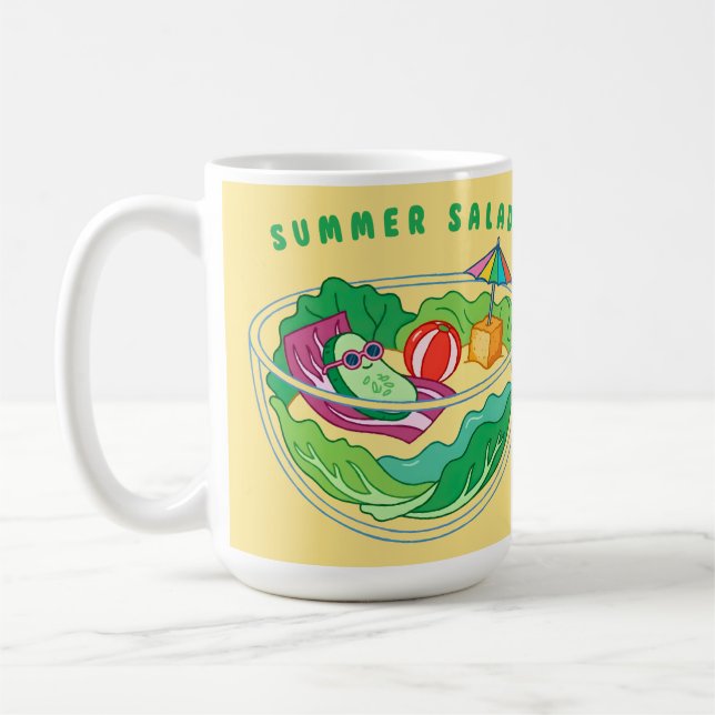 Caneca De Café Salada de Verão (Esquerda)