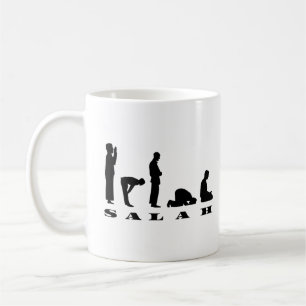 Caneca De Café Salah Prayer Silhouette Design