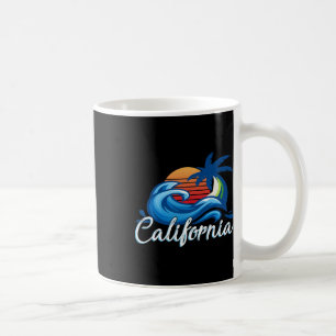 Caneca De Café Salas de Praia Tropicais De Cali Sunset Navegando