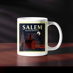 Caneca De Café Salem Massachusetts Antigo