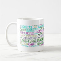 Salesforce Word Cloud Classic Mug