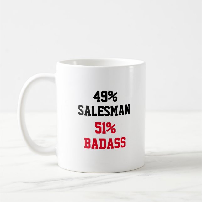 Caneca De Café Salesman Badass (Esquerda)