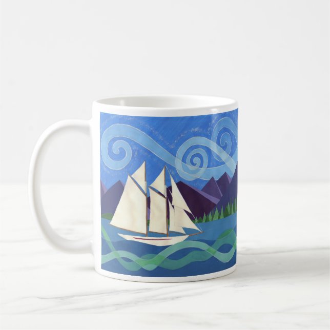 Caneca De Café Salish Sea Schooner (Esquerda)