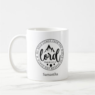 Caneca De Café Salm 121:2 Minha Ajuda Vem Do Criador Do Céu