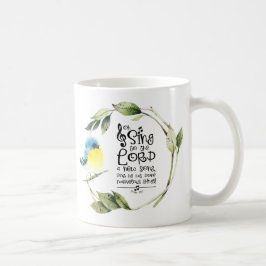 Caneca De Café Salm 98:1 Cante ao Senhor uma Bíblia de Música Nov