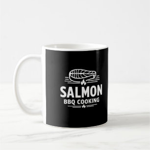 Caneca De Café Salmão Churrasco Cozinhar Frutos do Mar Grelhar