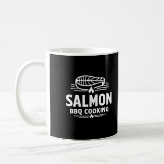 Caneca De Café Salmão Churrasco Cozinhar Frutos do Mar Grelhar